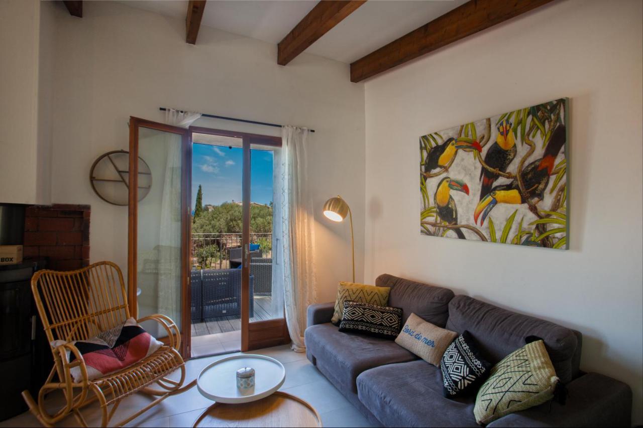 Villa bodri, maison en pierre avec vue mer et piscine chauffée LʼÎle-Rousse Exterior foto